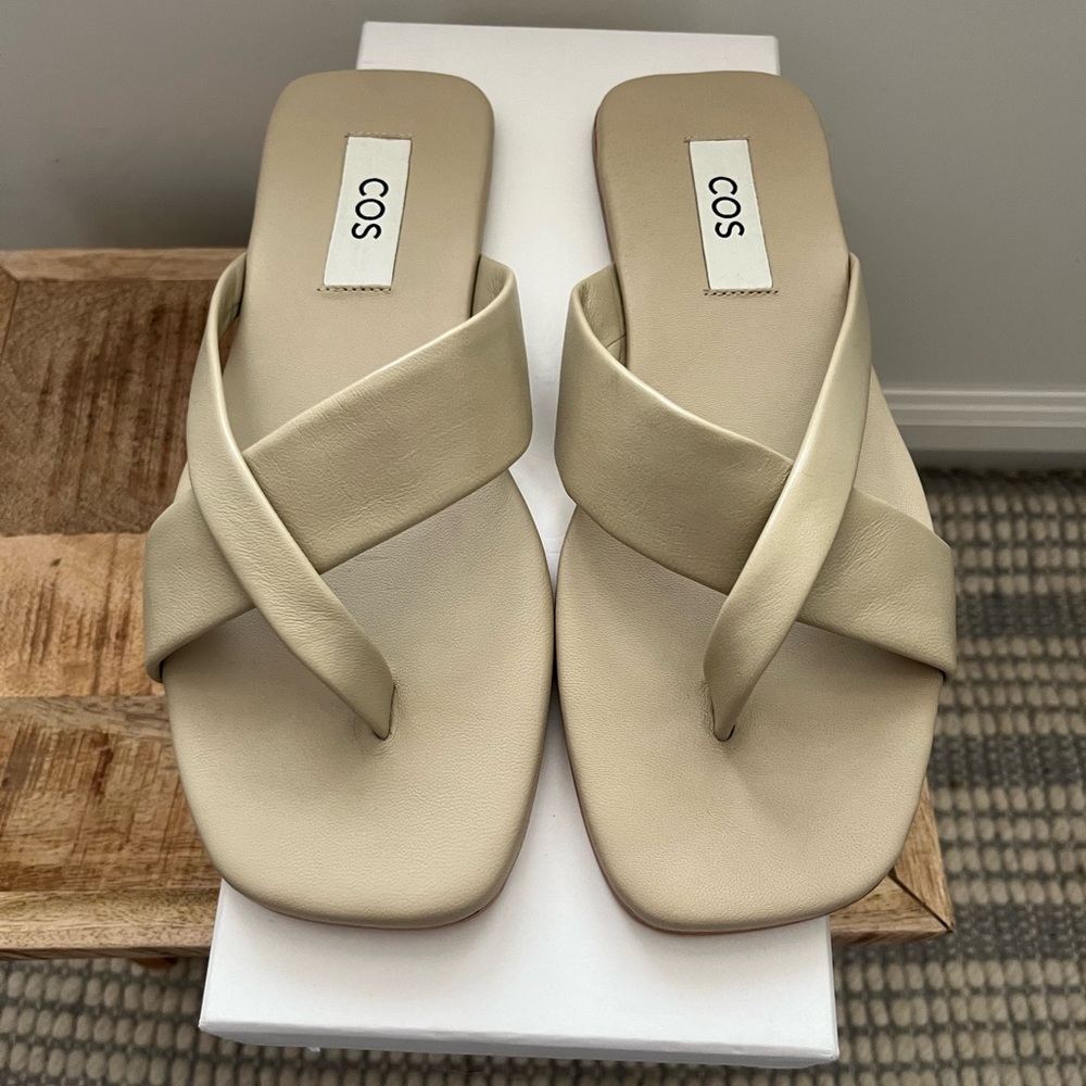 COS branding new sandals!